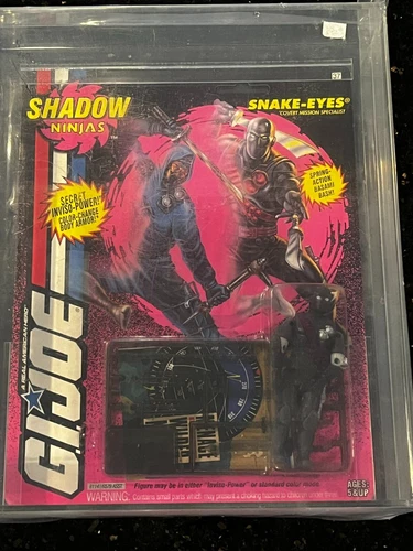 Prototype GI Snake Eyes Shadow Ninja w Hasbro 1994 Graded Action Figure Rare!
