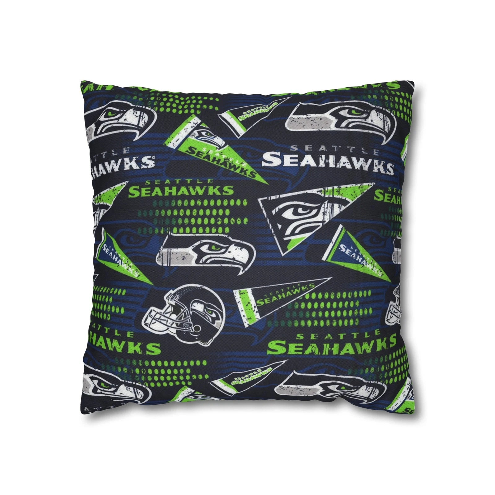 Seattle Seahawks Spun Square Pillowcase