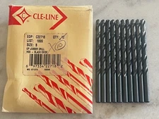 10 new Cleveland CLE-LINE Letter B Jobber Length Black Oxide HS Twist Drills USA