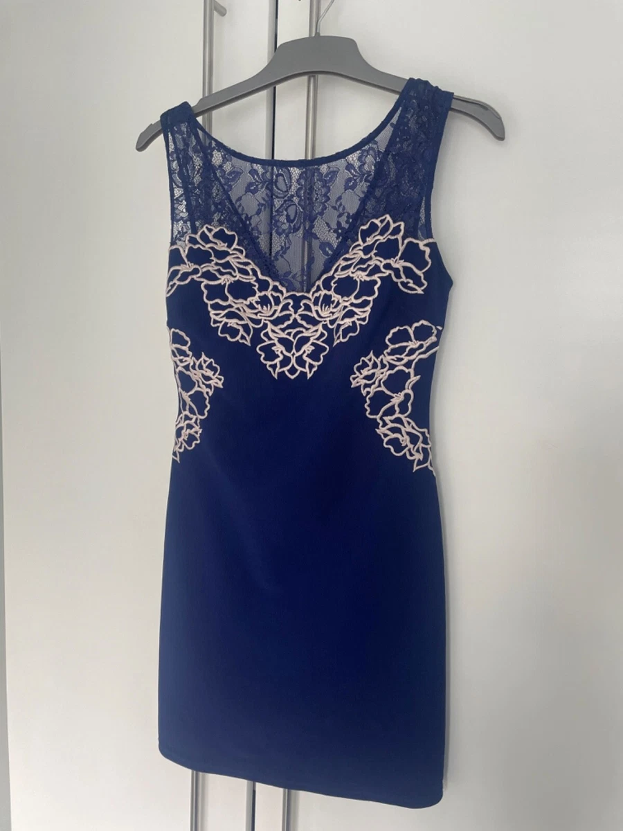 Lipsy blue shop lace dress