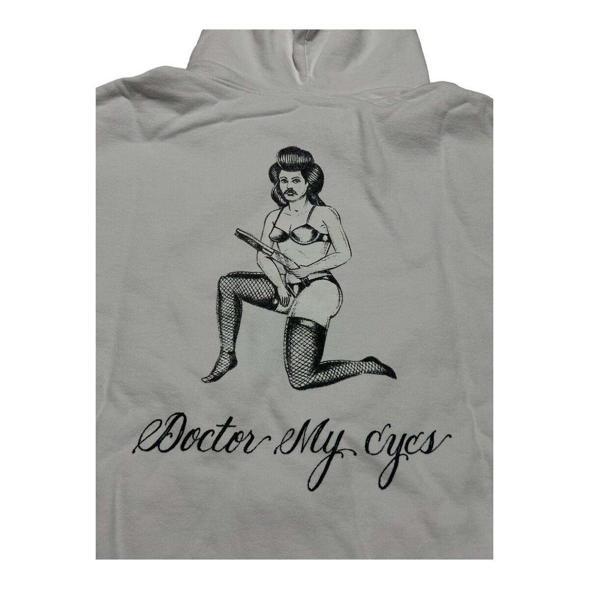 Born X Raised Wacko Maria Hoodie Men's Small White NEW FLAW Born X Raised Wacko Maria Hoodie Men's Small White NEW FLAW