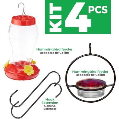 Hummingbird Feeder/Bebedero Colibris/Pollinating Birds/Nectar/Nature