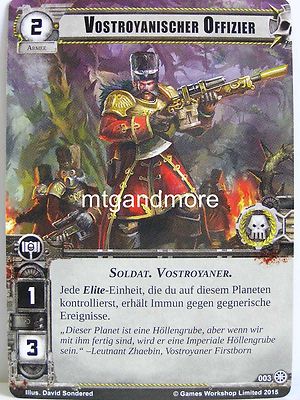 Warhammer 40000 Conquest LCG - 1x #003 Vostroyanischer Offizier - Dschungel von