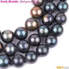 Natural Edison Freshwater Pearls Beads For Jewelry Making 15" Round Color Pick