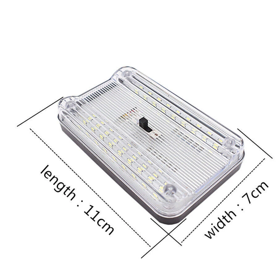 Car Interior Dome Light Roof Ceiling Reading Trunk Lamp 36 LED Lamp With Screws Foto 2 de 4