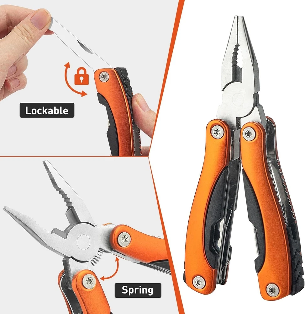 Survival Multi Tool with Pliers for Pocket & Camping