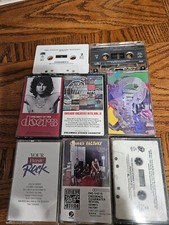 Lot of 8. 1970s etc.. Rock Alternative Various Cassette Tapes  All Tested VG