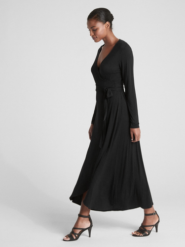 GAP LONG SLEEVE JERSEY KNIT Maxi WRAP 