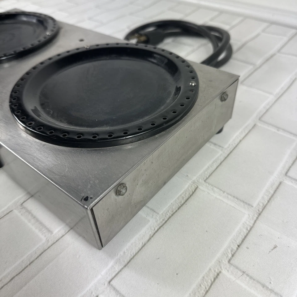 BUNN-O-Matic WX-2 2 Station Coffee Warmer 14"x7"x2-1/2" Stainless Steel - Image 4 of 4