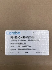 NEW Comba Telecom PS-E2-ON50M(XH) 138-960MHz 2-Way Splitter PIM-153dBc Wilkinson