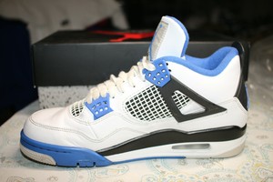 Nike Air Jordan 4 Retro Motorsport Royal Blue White Men S Sz 8 117 Ebay