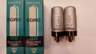 2x 6J5 RT / EGRO Tubes,Röhren,Valves NOS / NIB Röhrenverstärker Audio Note
