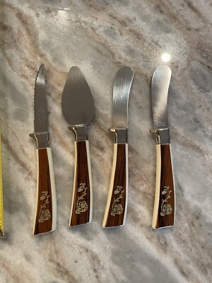 Vintage Bakelite Sheffield England appetizer/cheese utensils