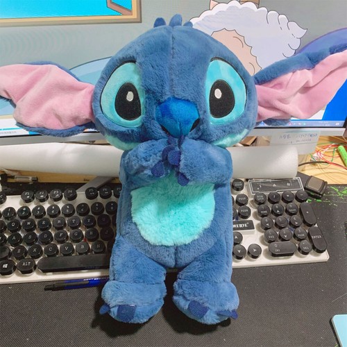 Blue Stitch Breathing Musical Soothing Doll Sleep ToAT Anxiety Relief Plush Toys - Picture 3 of 15