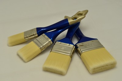 4er Set Pinsel mit synthetischen Borsten, feine geteilte Borsten, 1'' - 2,5''