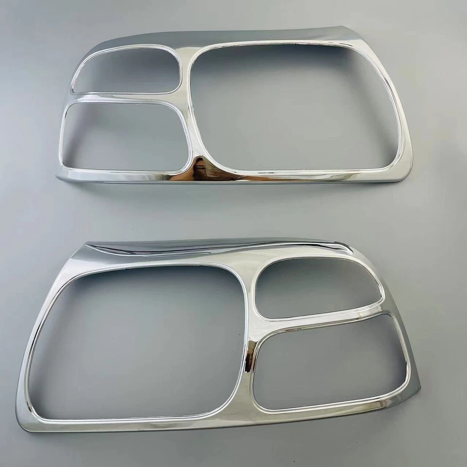 Chrome Front Headlight Frame Lid Cover Trim For 1999-2005 Suzuki Grand Vitara - image 2 of 3