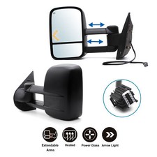 Pair Towing Mirrors Fits 2013 Chevy Silverado Gmc Sierra 2500 Power Heated Pair Towing Mirrors Fits 2013 Chevy Silverado Gmc Sierra 2500 Power Heated
