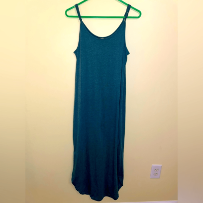 green emerald velvet dress Shein Green Cut-Out Ruched Spaghetti Strap Slit Hem Maxi Sexy Bodycon Dress 6 main image 0