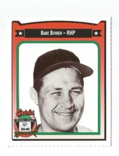 1991 Crown Coca Cola Baltimore Orioles Regional Card Babe Birrer 1956