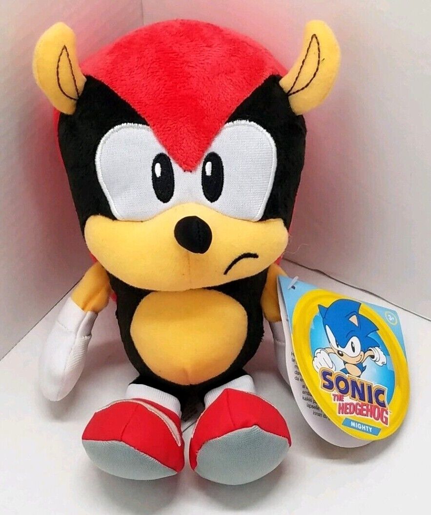 Mighty the Armadillo Plush Sonic the Hedgehog SEGA Original Made by Jakks 8  inch