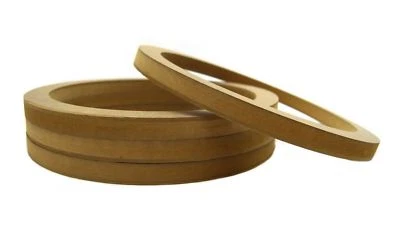 PIPEMAN'S INSTALLATION SOLUTION 2 Pair Wood MDF Speaker Spacer Rings 10" Fiberglass Door Kick Pods 10 Inch