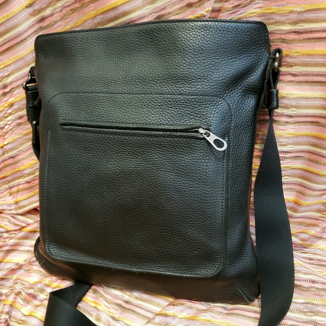 Bottega Mens Unisex Crossbody Leather Bag Vintage Beautiful Rare