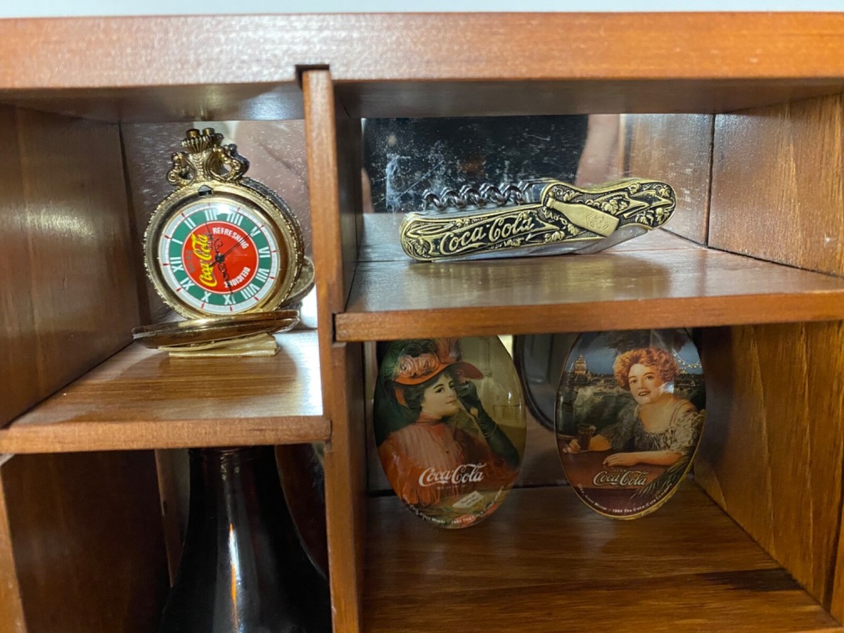 Coca-Cola 100周年記念木製ボックス DRINK COCA COLA 100TH CENTENNIAL CELEBRATION SHADOW BOX WITH