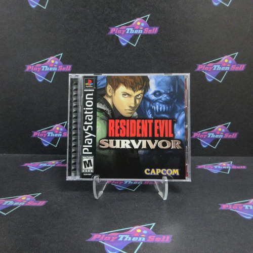 Resident Evil Survivor PS1 PlayStation 1 + Reg Card Complete  - 1 Year Warrant..