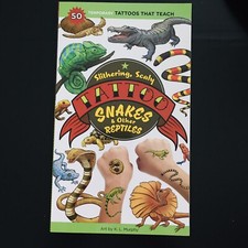 50 Temporary Tattoos Snakes  Reptiles Slithering Scaly Animals Tattoo Gift New
