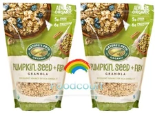 2 Packs Nature's Path Organic Pumpkin Seed + Flax Granola 35.3 oz Each Pack