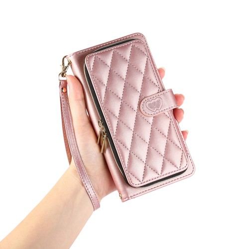 Solid Color Zip Leather Flip Wallet Case Phone Case Cover for Huawei P30 P20 P10 - Picture 3 of 18