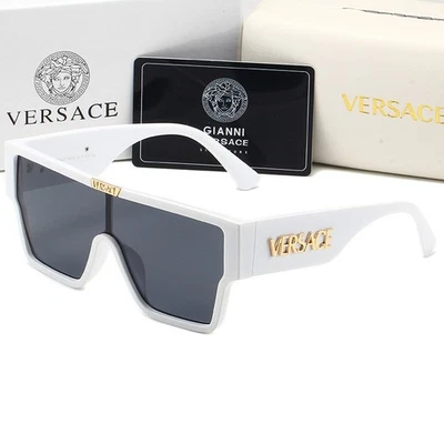 Men's Versace Sunglasses Classic Stylish Big Square rimmed sunglasses With Box