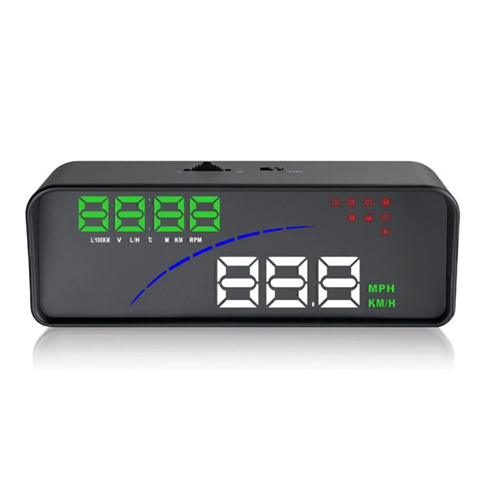 OBD2 OBDII HUD Car Display Smart Digital MPH/KMH Speed Alarm Fuel Consumption Foto 3 de 4