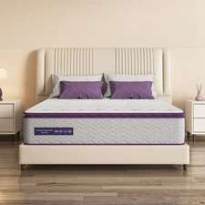 12/14 inch Hybrid Memory Foam Mattress Pocket Coil Pillow Top - Full Queen King