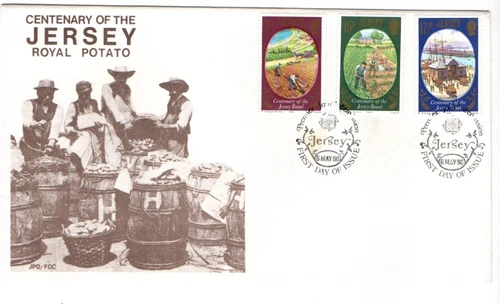 1980 JERSEY - JERSEY ROYAL POTATO CENTENARY FDC FROM COLLECTION K44