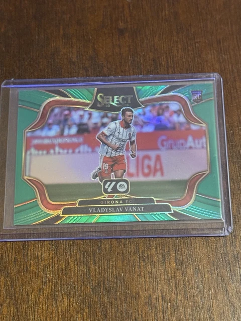 2025-26 Panini Select La Liga Green Prizm Vladyslav Vanat Rookie Card #3/5