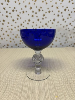 Mid Century Golf Ball Cobalt Blue (Ritz Blue) Morgantown Champaign/Sherbert