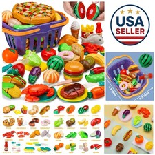 Durable 42-Piece Play Kitchen Set for Kids - Realistic Cutting Experience
