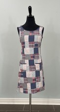 Tommy Hilfiger Patchwork Dress - Cotton Mini Dress - Red White Blue - Size 2