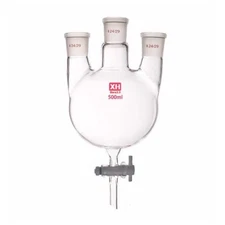 Glassware: Spherical Separating Funnel, 50ml-2000ml, PTFE Piston Included