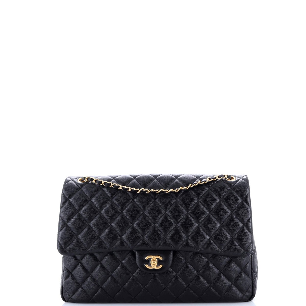 Chanel XXL Travel Flap Bag Quilted Caviar Small | eBay