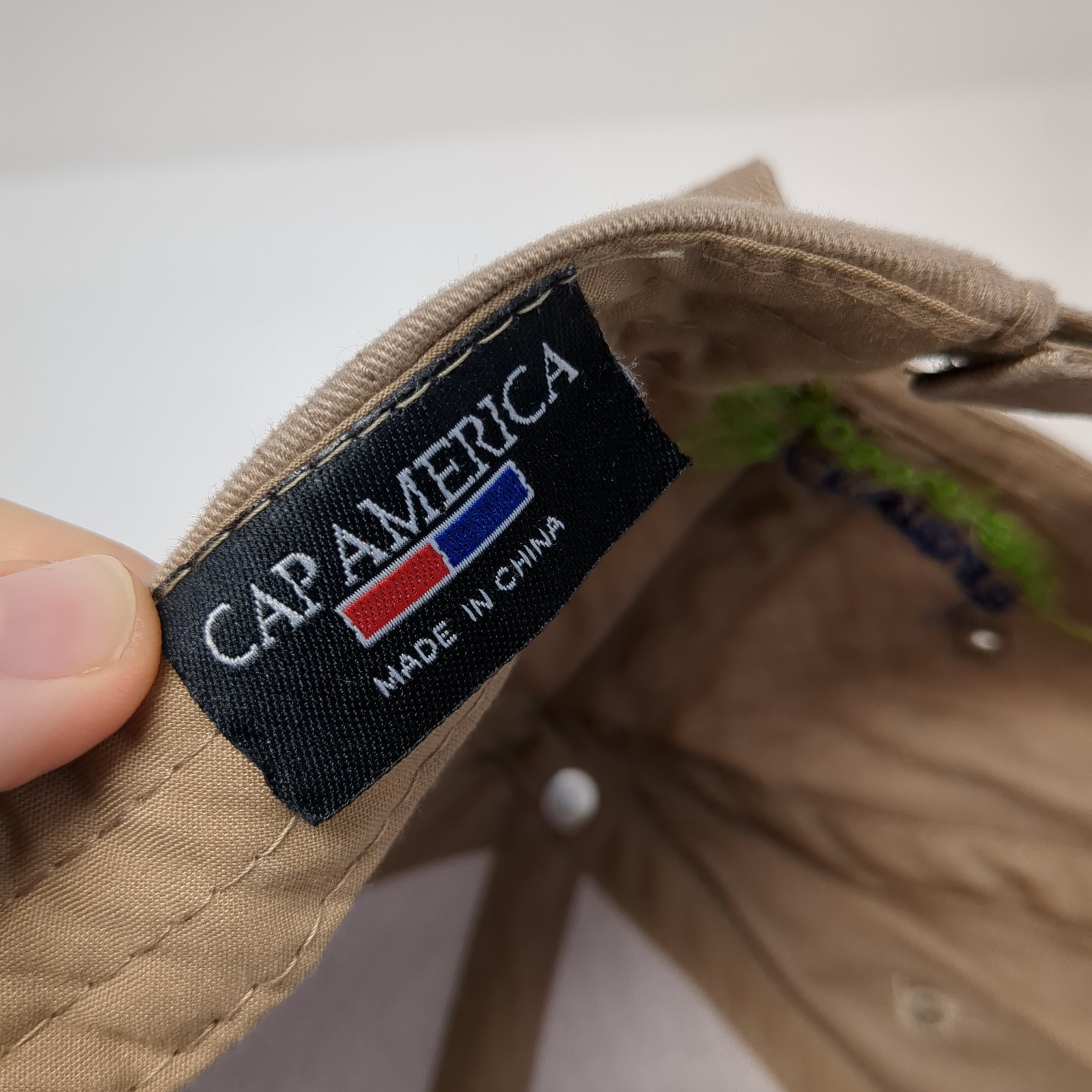 Double Take Insecticide Strapback Hat Solid Brown… - image 9