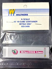 Walthers N-Scale 40' Hi-Cube Container "Mitsui OSK Lines" #933-3405