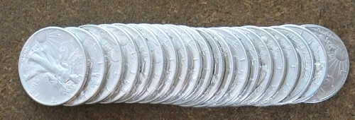 ORIGINAL ROLL 1940 WALKING LIBERTY SILVER  HALVES.. CH/GEM BU