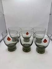 Mid Century Holmegaard "Canada" smoked glass tumblers, designed by Per Lütken