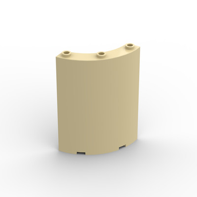 Lego 1x Zylinder Panele 4x4x6 cylinder quarter 30562 beige tan