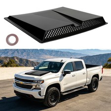 Gloss Air Flow Intake Hood Scoop Vent Bonnet Cover For Chevy Silverado 1500 2500
