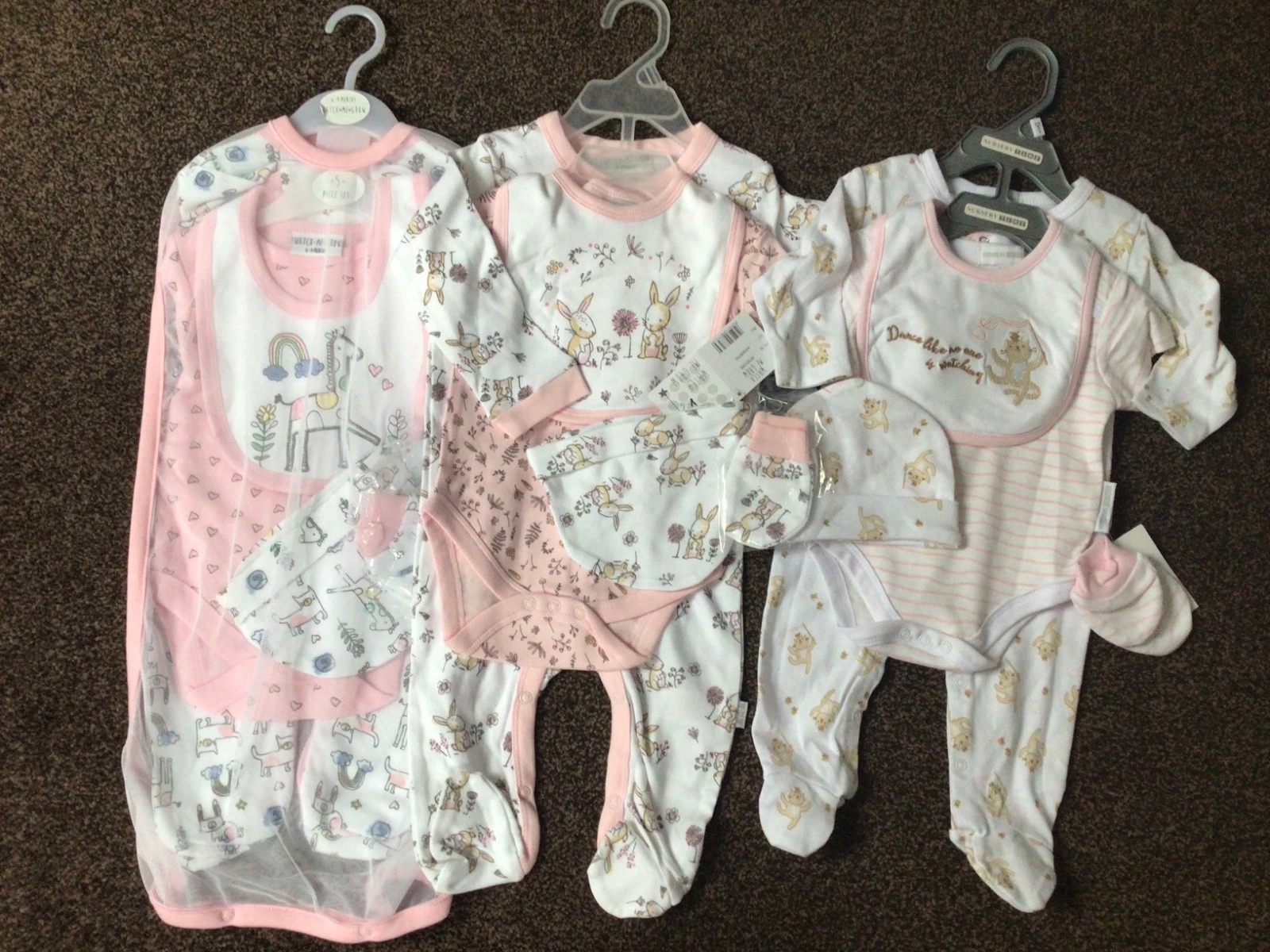 Bundle of baby girls clothes layette set 3-6 months 6-9 months