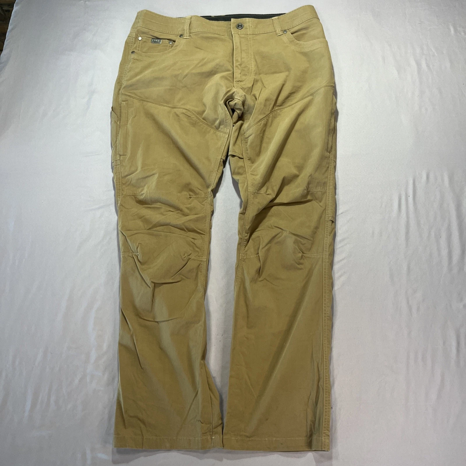 Kuhl Pants Mens 36 Beige Konfidant Air Stretch Hiking Outdoor Performance 36x32