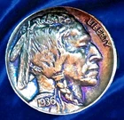 1936 Buffalo Nickel–Superb Gem BU++ High Grade Natural Album Toning Estate Sale